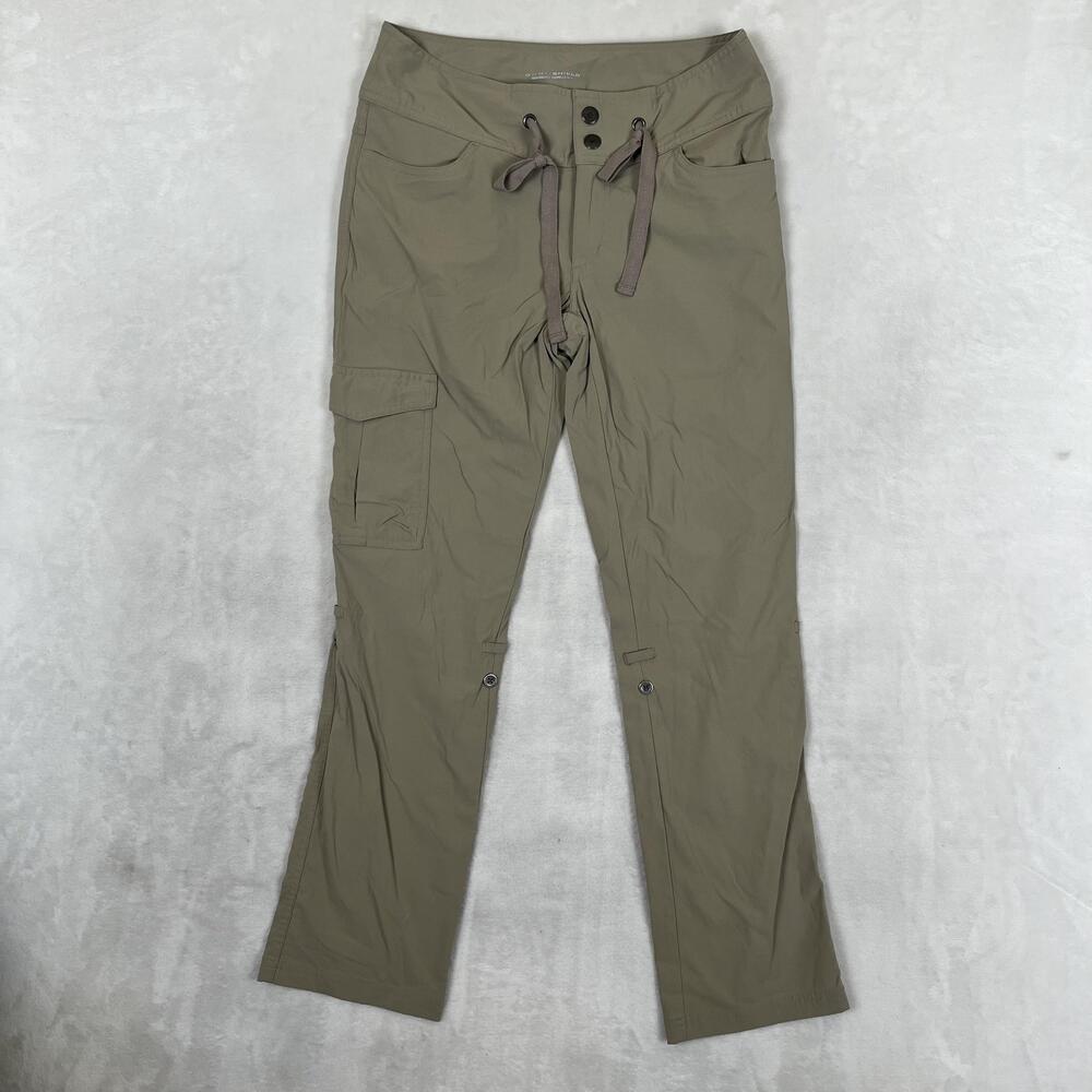 Columbia Cargo Pants Womens 6 Short Beige Omni-Shield Roll Up Quick Dry Hiking